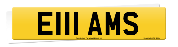 Registration number E111 AMS